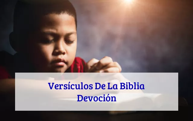 Versículos De La Biblia Devoción
