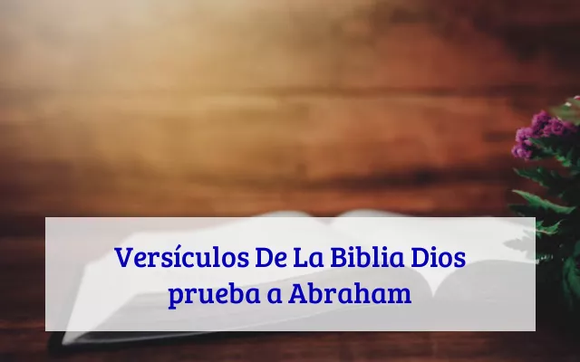 Versículos De La Biblia Dios prueba a Abraham