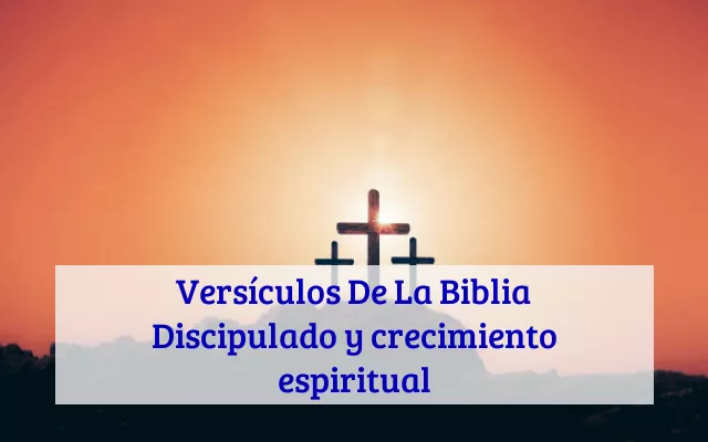 Versículos De La Biblia Discipulado y crecimiento espiritual