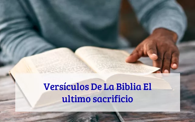 Versículos De La Biblia El ultimo sacrificio