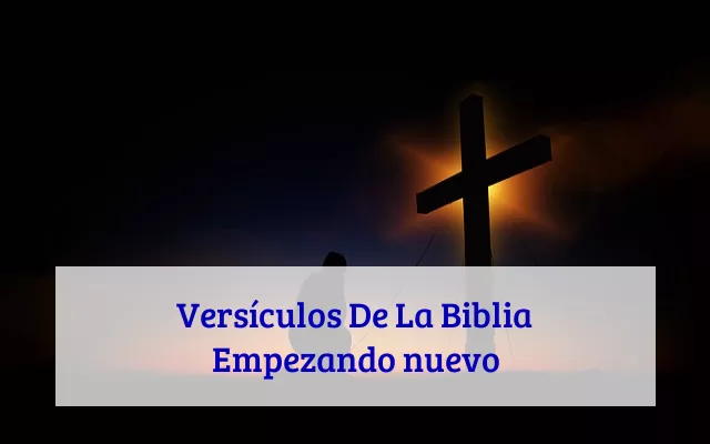 Versículos De La Biblia Empezando nuevo