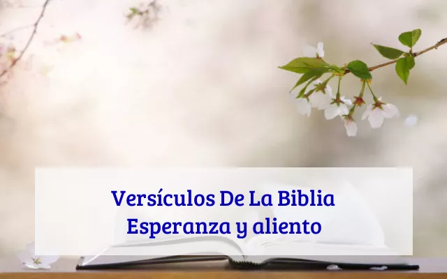 Versículos De La Biblia Esperanza y aliento