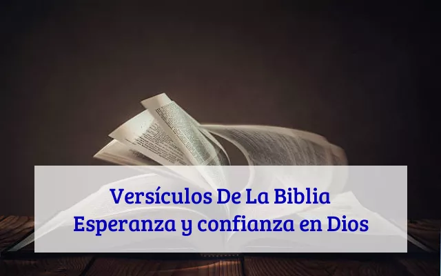 Versículos De La Biblia Esperanza y confianza en Dios