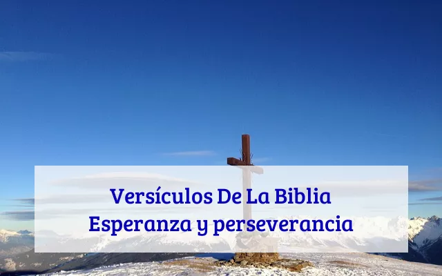 Versículos De La Biblia Esperanza y perseverancia