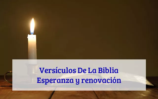 Versículos De La Biblia Esperanza y renovación