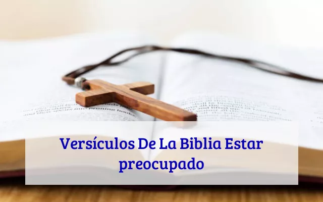 Versículos De La Biblia Estar preocupado