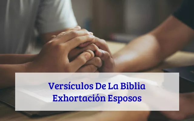 Versículos De La Biblia Exhortación Esposos