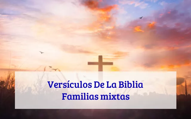 Versículos De La Biblia Familias mixtas
