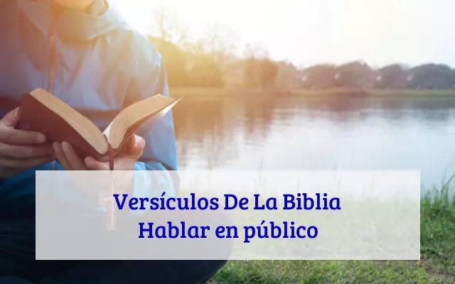 Versículos De La Biblia Hablar en público