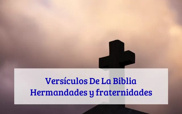 Versículos De La Biblia Hermandades y fraternidades