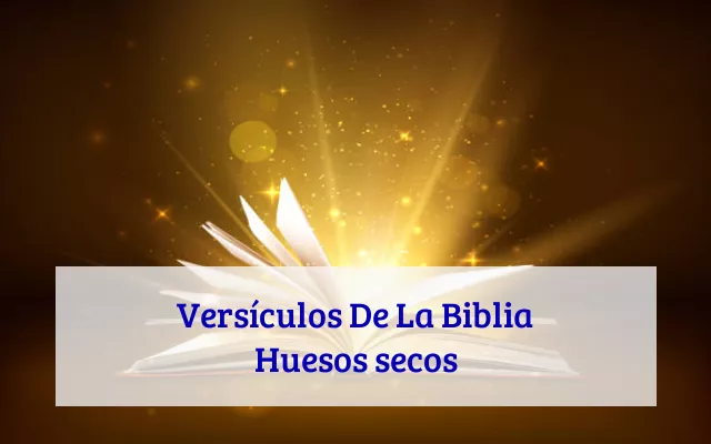 Versículos De La Biblia Huesos secos