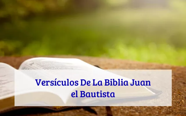 Versículos De La Biblia Juan el Bautista