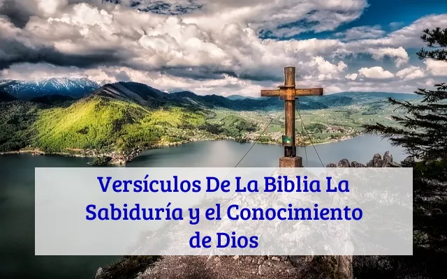 Versículos De La Biblia La Sabiduría y el Conocimiento de Dios