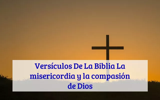 Versículos De La Biblia La misericordia y la compasión de Dios