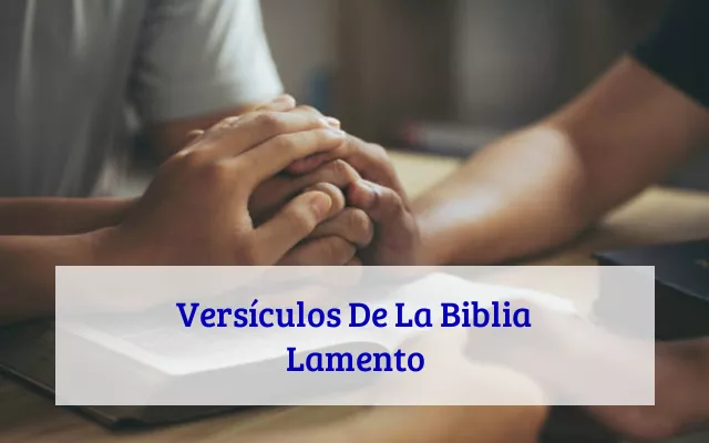 Versículos De La Biblia Lamento