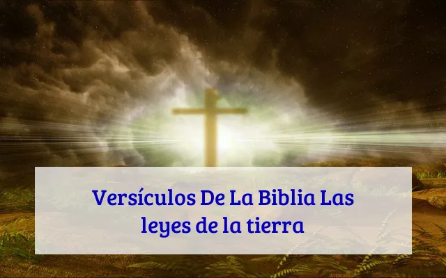 Versículos De La Biblia Las leyes de la tierra