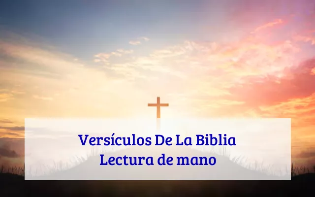 Versículos De La Biblia Lectura de mano