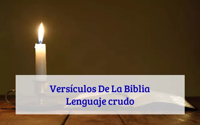 Versículos De La Biblia Lenguaje crudo