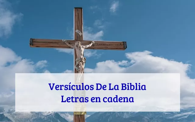 Versículos De La Biblia Letras en cadena