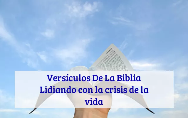 Versículos De La Biblia Lidiando con la crisis de la vida