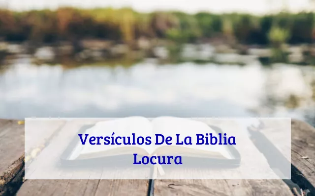 Versículos De La Biblia Locura