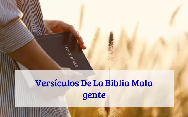 Versículos De La Biblia Mala gente