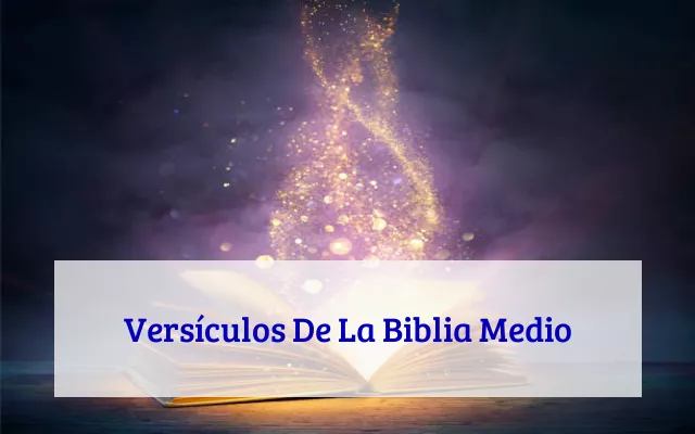 Versículos De La Biblia Medio