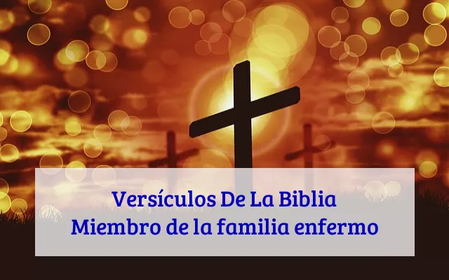 Versículos De La Biblia Miembro de la familia enfermo