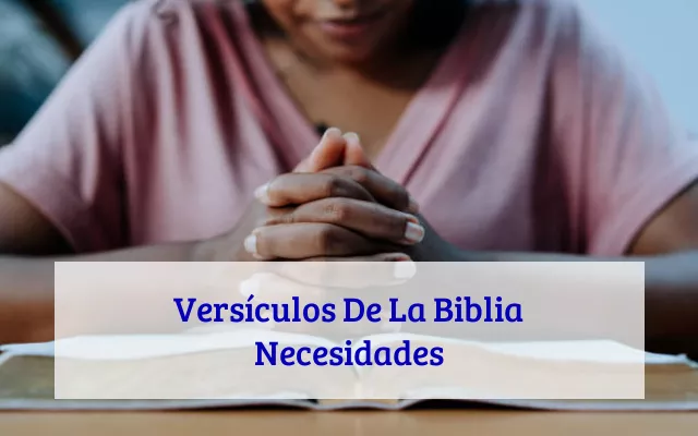 Versículos De La Biblia Necesidades