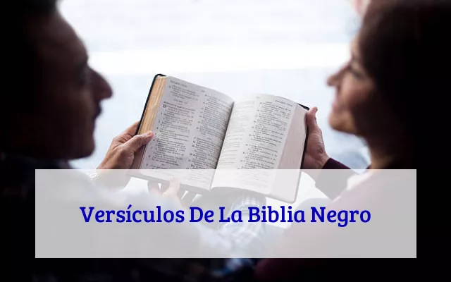 Versículos De La Biblia Negro