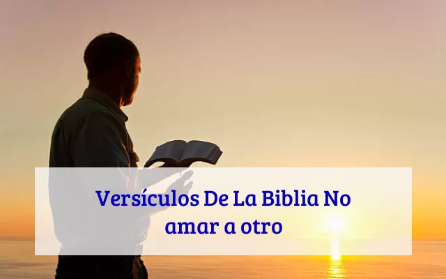 Versículos De La Biblia No amar a otro