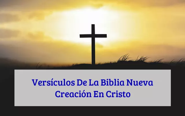 Versículos De La Biblia Nueva Creación En Cristo