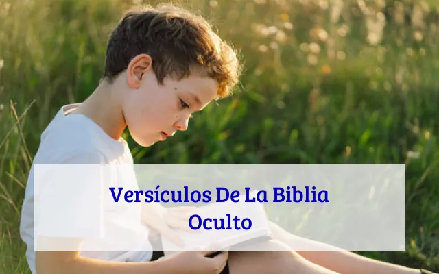 Versículos De La Biblia Oculto
