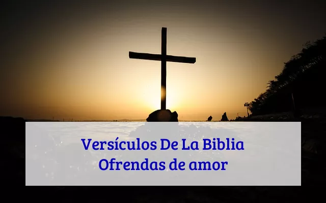 Versículos De La Biblia Ofrendas de amor