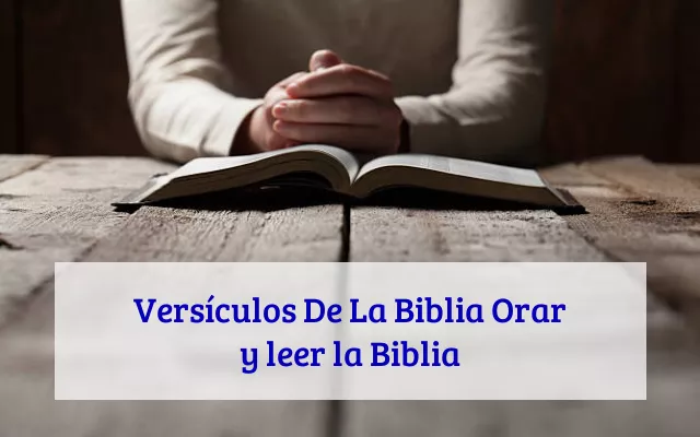 Versículos De La Biblia Orar y leer la Biblia