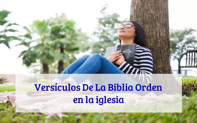 Versículos De La Biblia Orden en la iglesia