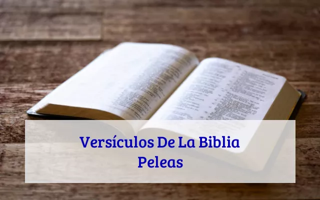 Versículos De La Biblia Peleas