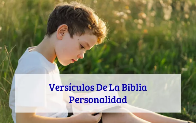 Versículos De La Biblia Personalidad