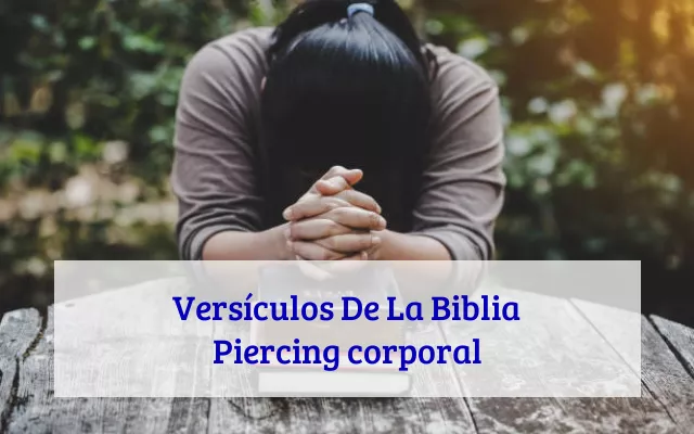 Versículos De La Biblia Piercing corporal