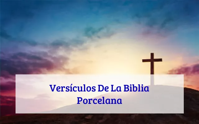 Versículos De La Biblia Porcelana