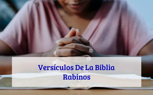 Versículos De La Biblia Rabinos
