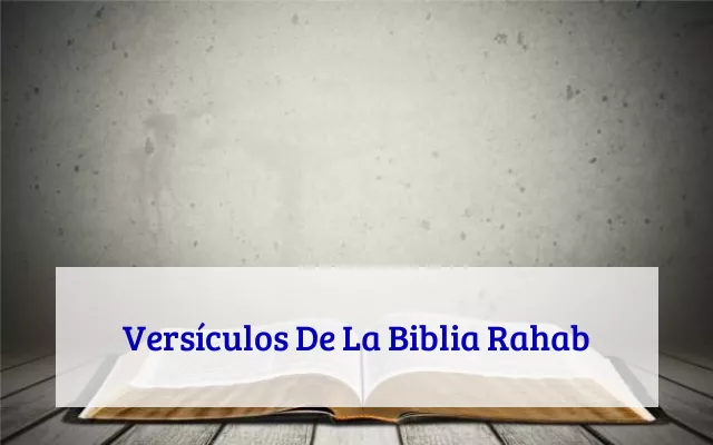 Versículos De La Biblia Rahab