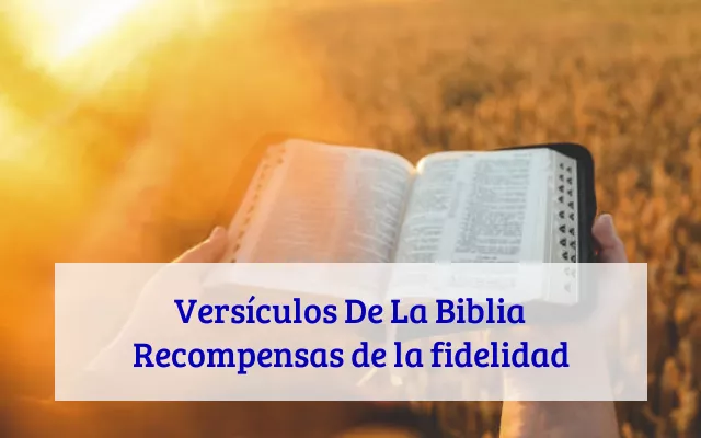 Versículos De La Biblia Recompensas de la fidelidad