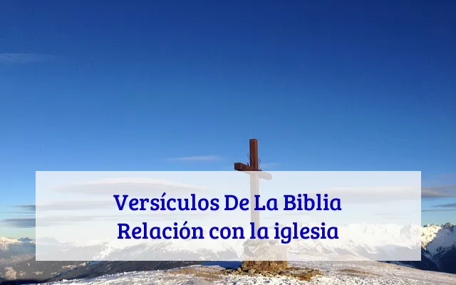 Versículos De La Biblia Relación con la iglesia