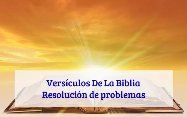 Versículos De La Biblia Resolución de problemas