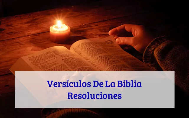 Versículos De La Biblia Resoluciones