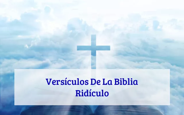 Versículos De La Biblia Ridículo