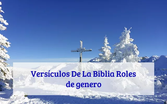 Versículos De La Biblia Roles de genero