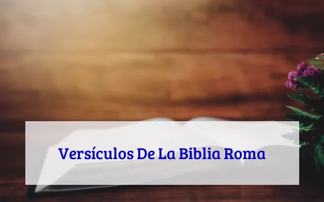Versículos De La Biblia Roma