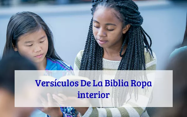 Versículos De La Biblia Ropa interior